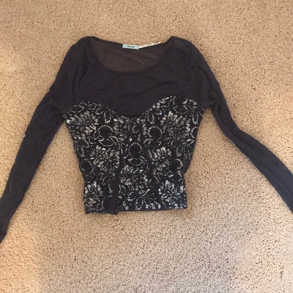 Urban Outfitters Mesh Crop Top